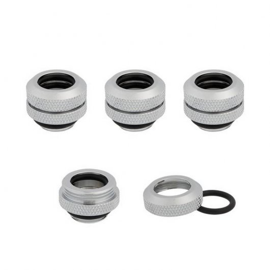 Corsair Hydro X Series XF Hardline 12mm OD Pack de 4 Cromo