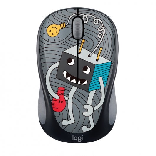 Logitech Doodle Collection M238 Ratón Inalámbrico Ambidiestro 1000DPI Gris