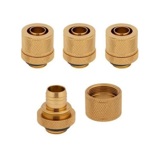Refrigeration Liquide Corsair Hydro X Series XF Compression 10/13mm Pack de 4 Doré