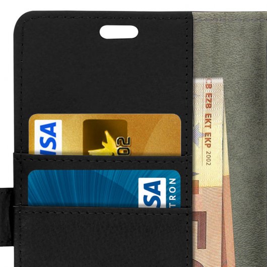 Étui portefeuille noir Avizar pour Nokia 7.1