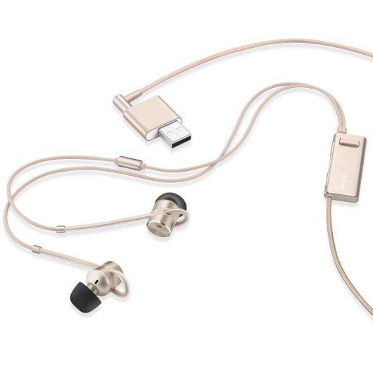 Huawei AM185 Auriculares Intrauditivos Oro con Cancelación Activa de Ruido