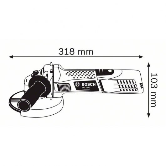 Bosch GWS 7-125 Professional Amoladora Angular 720W