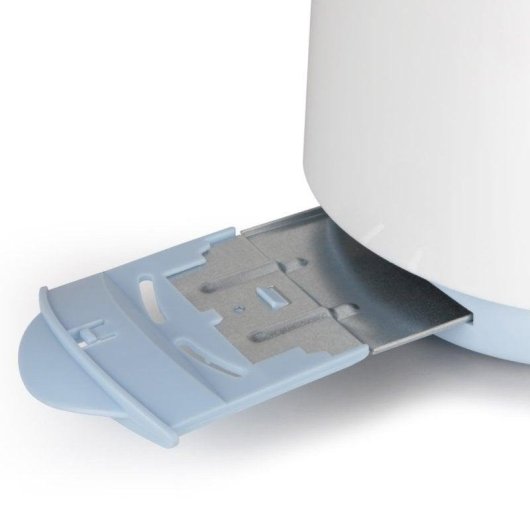 Torradeira Orbegozo TO 3010 2 Ranhuras Longas 750 W 7 Níveis Descongelação Branca e azul