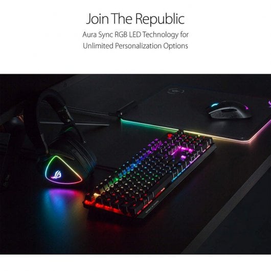Asus Rog Strix Scope Teclado Gaming Mecánico Retroiluminado Switch Cherry MX Rojo