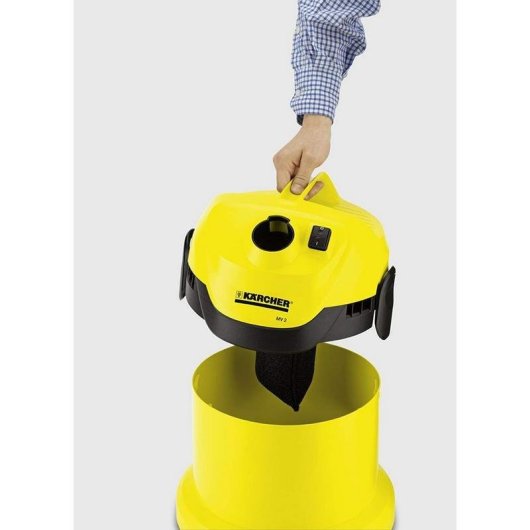 Aspirador Industrial Karcher WD2 1000W Seco e Húmido 12L Sem Saco