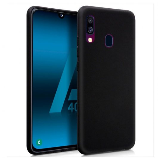 Cool Funda Silicona Negra para Samsung Galaxy A40
