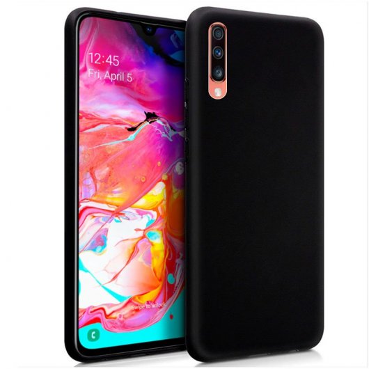 Cool Funda Silicona Negra para Samsung Galaxy A70