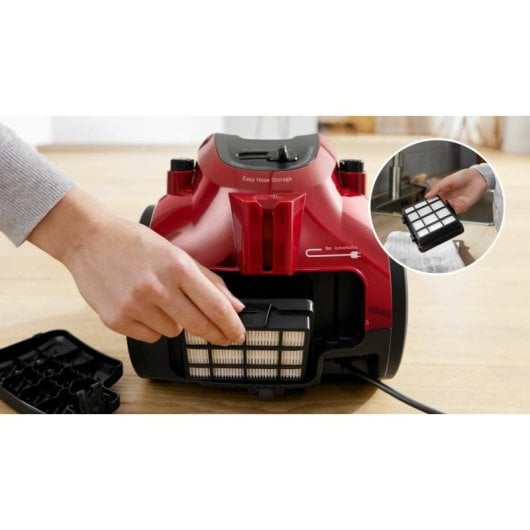 Beutelloser Staubsauger Bosch GS05 700W HEPA 12 Filter 1,5L Edelstahlrohr