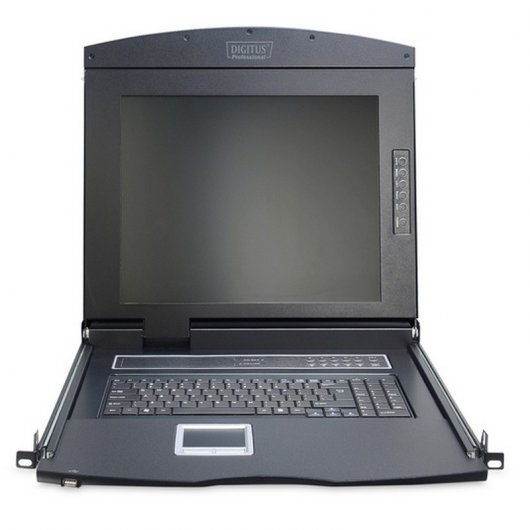 Digitus Consola Modular 17" KVM de 16 Puertos y Panel Táctil