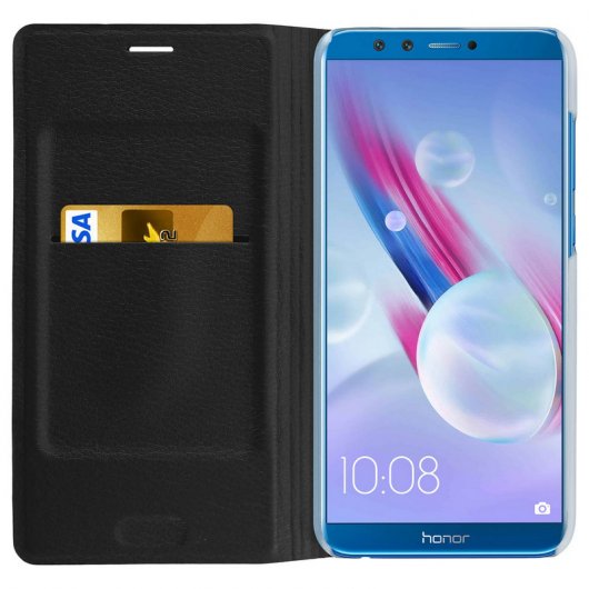 Avizar Flip Book Cover Funda Cartera Negra para Honor 9 Lite