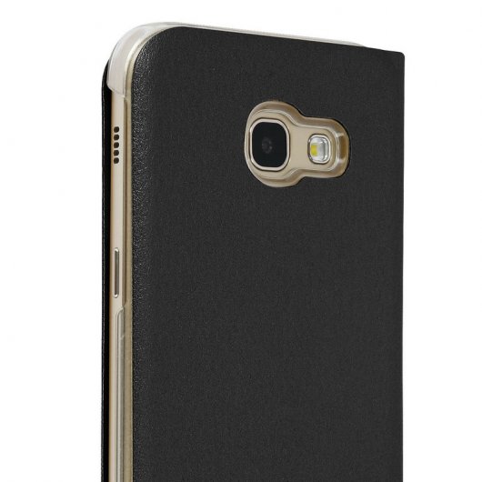 Avizar Flip Book Cover Funda Cartera Negra para Samsung Galaxy A5 2017