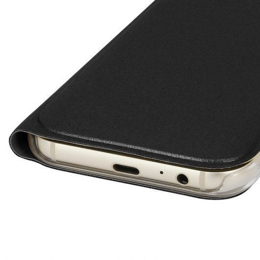 Avizar Flip Book Cover Funda Cartera Negra para Samsung Galaxy A5 2017