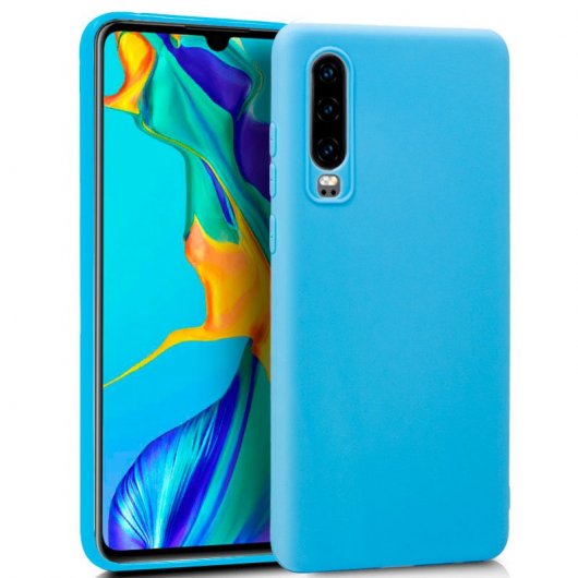 Cool Funda Silicona Celeste para Huawei P30