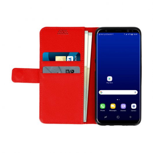 Avizar Funda Billetera Roja para LG G3