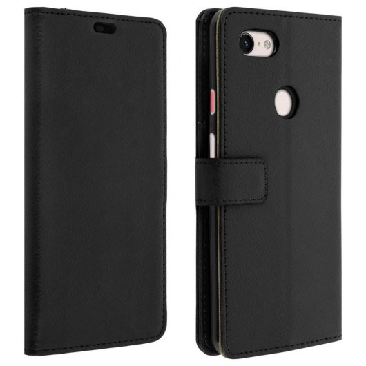 Avizar Funda Billetera Negra para Google Pixel 3