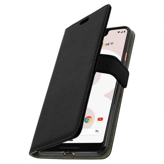 Avizar Funda Billetera Negra para Google Pixel 3