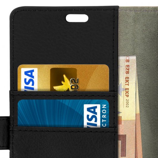 Avizar Funda Billetera Negra para Google Pixel 3