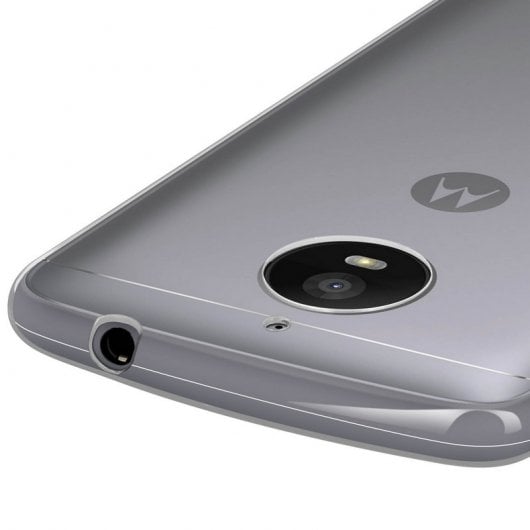Avizar Funda de Silicona Transparente + Cristal Templado para Motorola Moto E4 Plus
