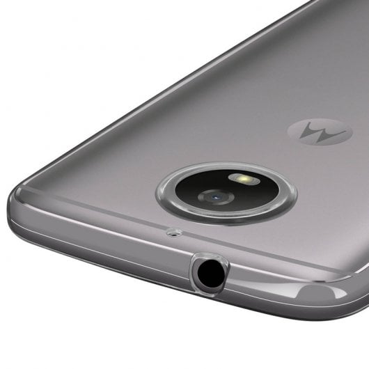 Avizar Funda de Silicona Transparente + Cristal Templado para Motorola Moto G5S