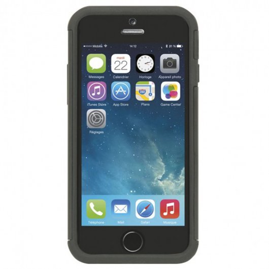 Mobilis Funda Rugorizada Bumper Negra para Apple iPhone 5/5S/SE