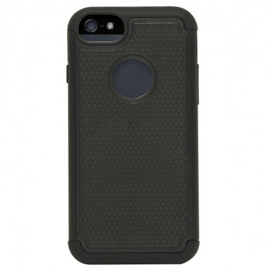 Mobilis Funda Rugorizada Bumper Negra para Apple iPhone 5/5S/SE