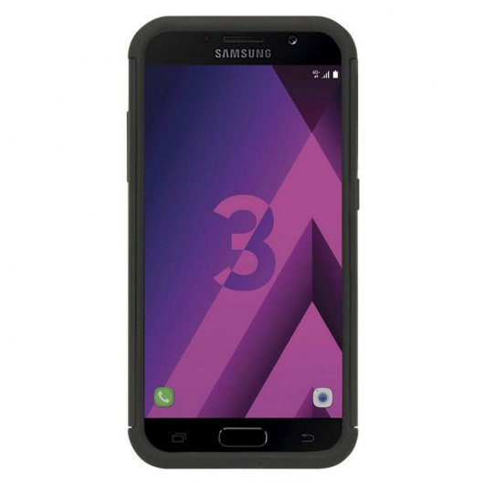 Mobilis BUMPER RUGGED CASE FOR GALAXY A3 2017 coque de protection pour téléphones portables 11,9 cm (4.7") Housse Noir