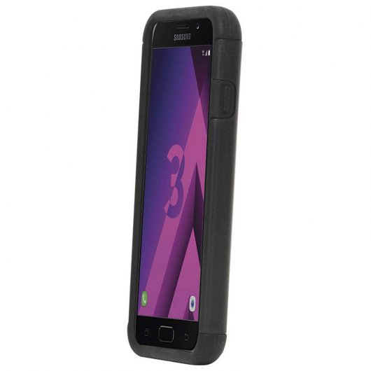 Mobilis BUMPER RUGGED CASE FOR GALAXY A3 2017 coque de protection pour téléphones portables 11,9 cm (4.7") Housse Noir