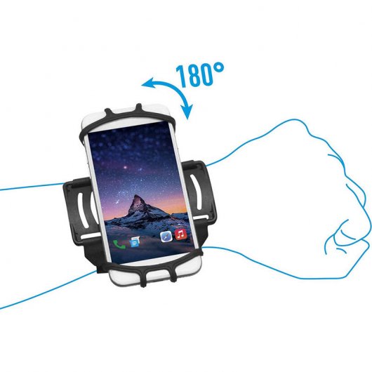 Mobilis Brazalete de Brazo/Muñeca Universal para Smartphones de 4" a 6"
