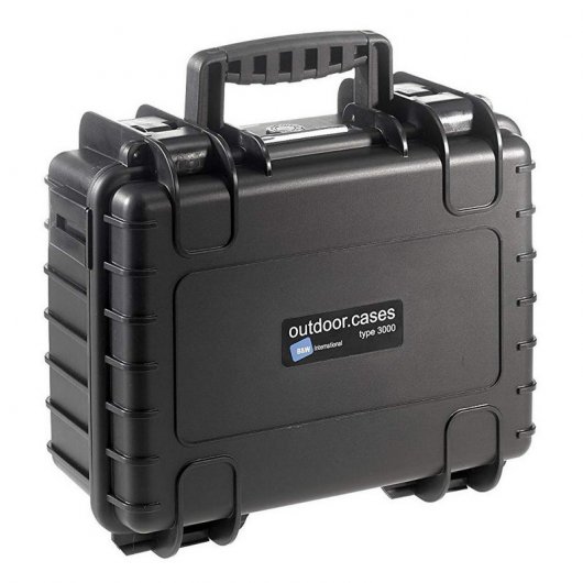 B&W Type 3000B Maleta Negra para GoPro 5/6/7