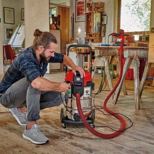 Aspirador Industrial Einhell TE-VC 2230 SAC 1150W Seco e Húmido Capacidade 30L Alergias