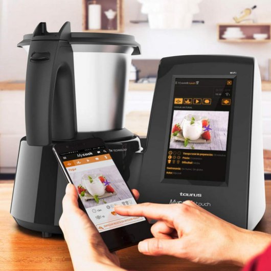 Taurus Mycook Touch Black Edition Robot de Cocina Inteligente Multifunción