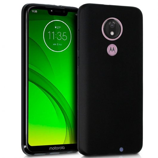 Cool Funda Silicona Negra para Motorola Moto G7/G7 Plus