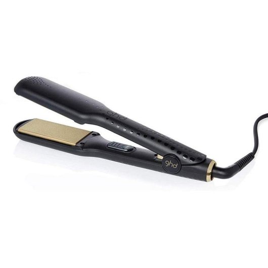 Prancha de Cabelo Profissional Cerâmica ghd Styler Max 185ºC Placas Largas Desligamento Automático Preto