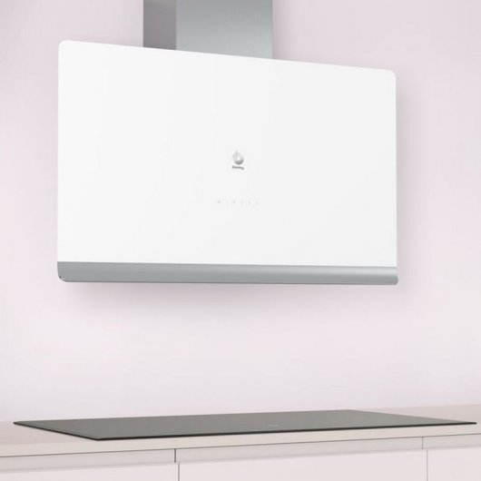 Balay 3BC497GB Campana Decorativa Diseño Vertical 90cm A Cristal Blanco