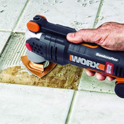 Worx WX693 Multiherramienta Sonicrafter Sin Escobillas Hyperlock + Batería 20V 2.0Ah + Maletín