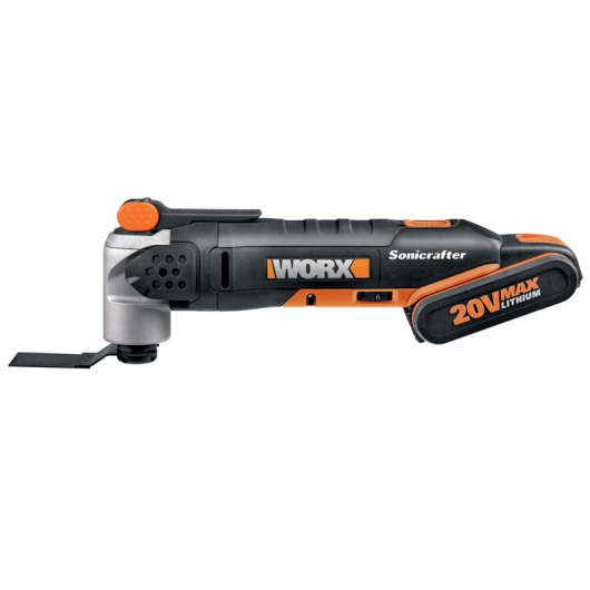 Worx WX678 Multiherramienta Sonicrafter Hyperlock 20V 2.0Ah + Maletín
