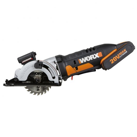 Worx WX523 Sierra Circular Worxsaw 27mm 20V 2.0Ah + Maletín