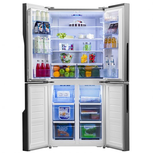 Hisense RQ562N4GW1 Frigorífico Americano A+ Cristal Blanco