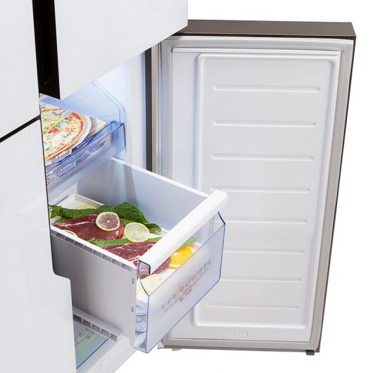 Hisense RQ562N4GW1 Frigorífico Americano A+ Cristal Blanco