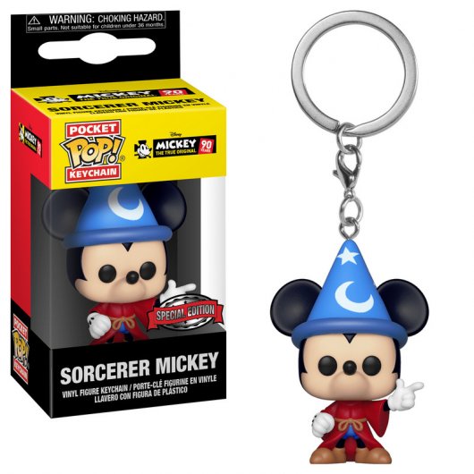 Funko Pop Disney Llavero Mickey Mouse Aprendiz de Brujo