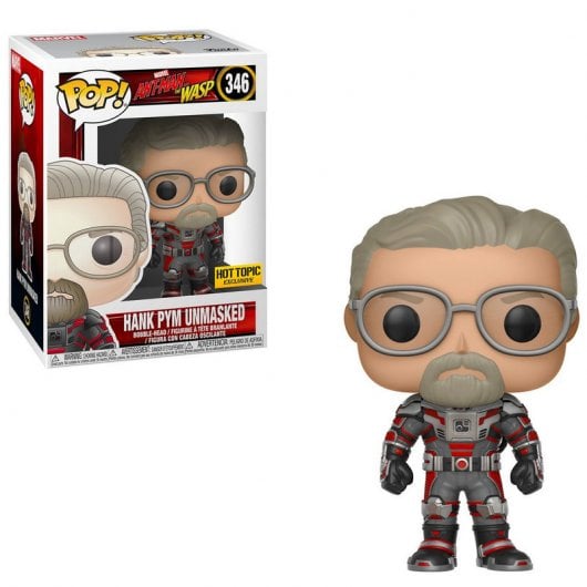Funko Pop Ant-Man y La Avispa Hank Pym sin Máscara con Cabeza Oscilante