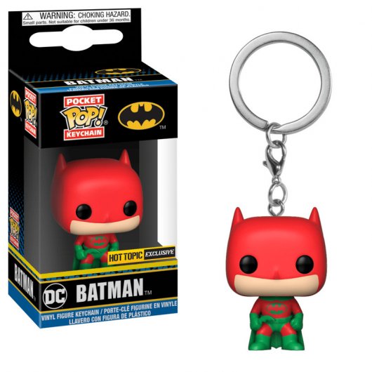 Funk Pop DC Porta-Chaves Batman Holiday