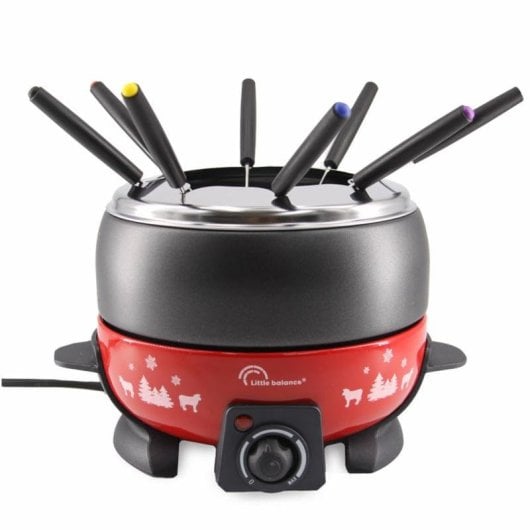 Fondue Little Balance 8689 800W 2L 8 personnes Noir Rouge