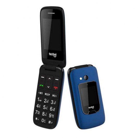 Facitel FS26 Teléfono Libre Azul para Personas Mayores