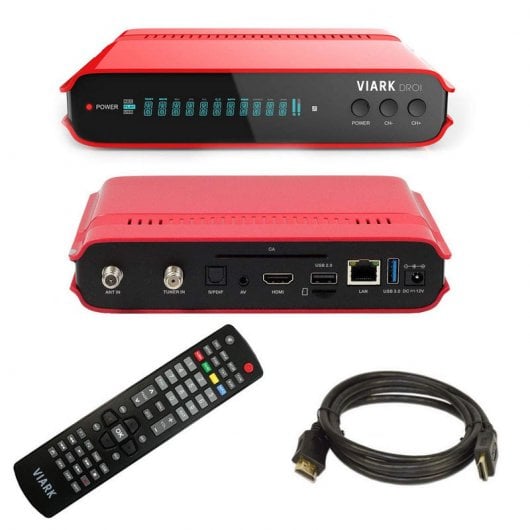 Viark Droi Receptor Satélite DVB-S2 Android 7.0 4K