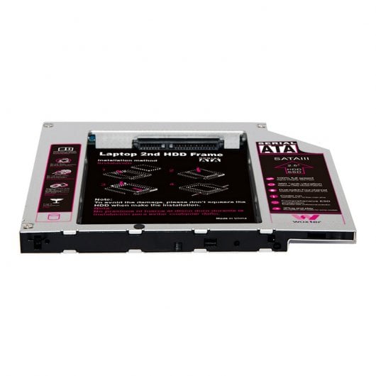Woxter HDD Caddy 20 Conversor CD/DVD-ROM a HDD/SSD SATA 2.5"  9.5mm