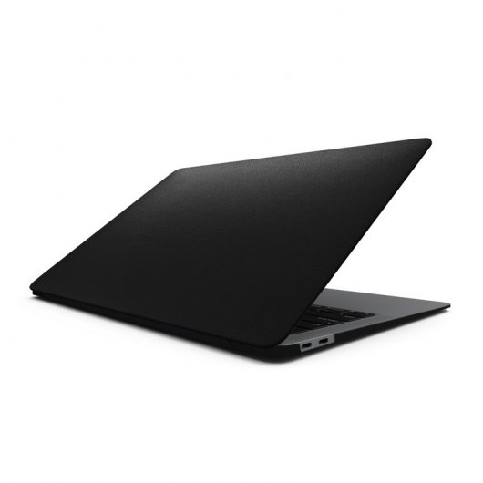 Unotec Carcasa Símil de Cuero Negra para Macbook Air 2018 13"