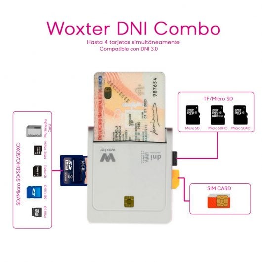 Woxter Leitor de DNIe Combo Branco