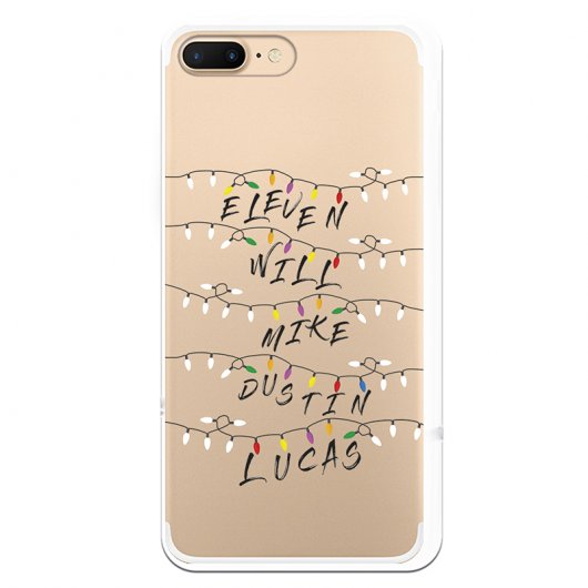 Be Unique Funda Gel Luces Stranger Things para iPhone 7 Plus/iPhone 8 Plus