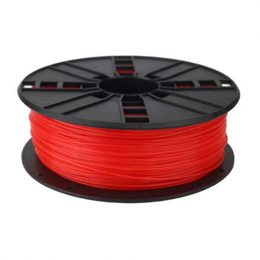 Gembird Bobina de Filamento ABS 1.75mm 1Kg Rojo Fluorescente